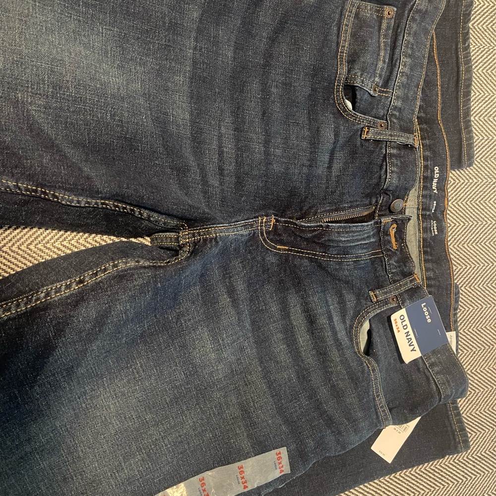 Old Navy Men's Relaxed Fit Jeans - Deep Indigo